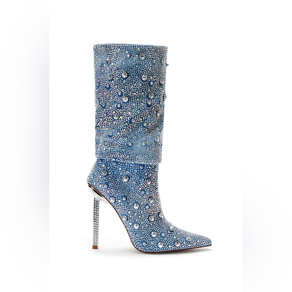 🔥Chelsea Embellished Denim Boots 7-11 sizes.🔥 - Picture 6 of 6